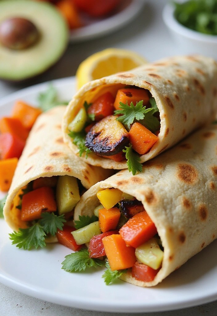 15 Healthy Dinner Recipes That Are So Delicious You Won't Believe They're Good for You! - 13. Grilled Vegetable and Hummus Wraps
