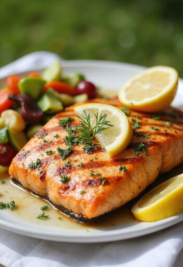 15 Healthy Dinner Recipes That Are So Delicious You Won't Believe They're Good for You! - 3. Lemon Herb Grilled Salmon
