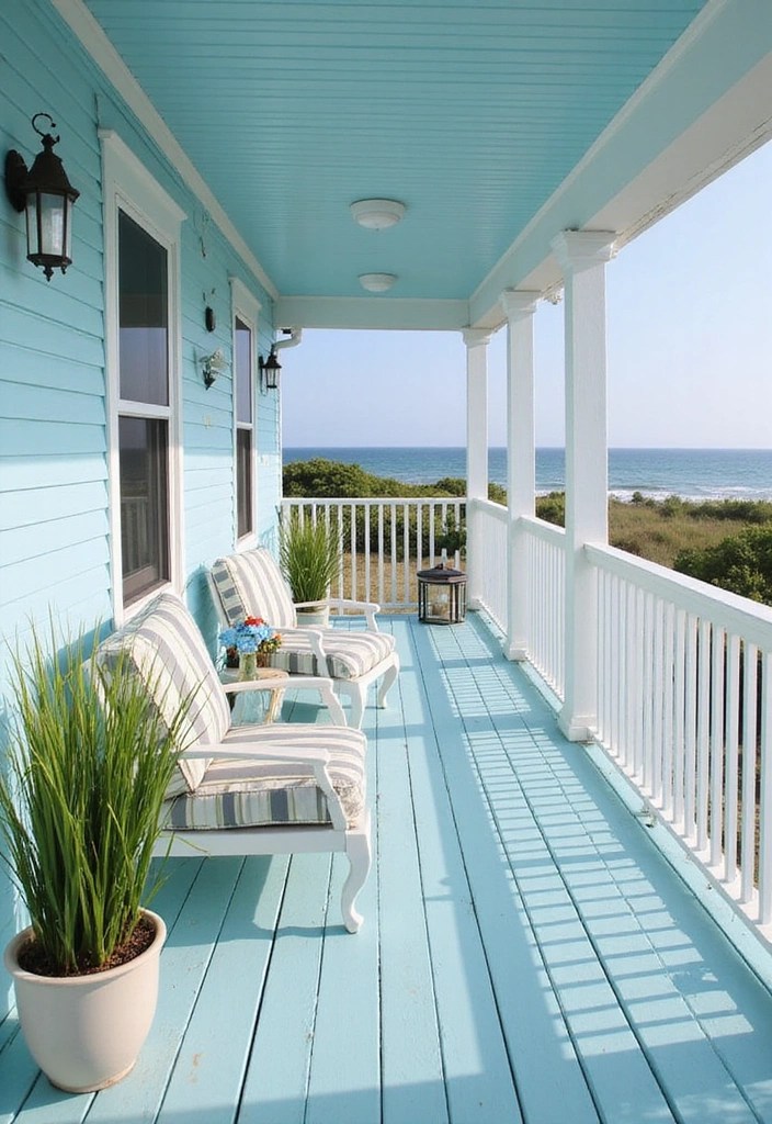 15 Jaw-Dropping Deck Color Schemes You Need to Try This Summer (You Won't Believe #6!) - 1. Coastal Blues and Whites