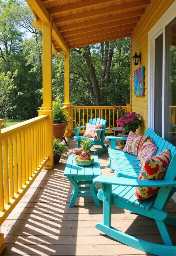 15 Jaw-Dropping Deck Color Schemes You Need to Try This Summer (You Won't Believe #6!) - 3. Bold and Bright