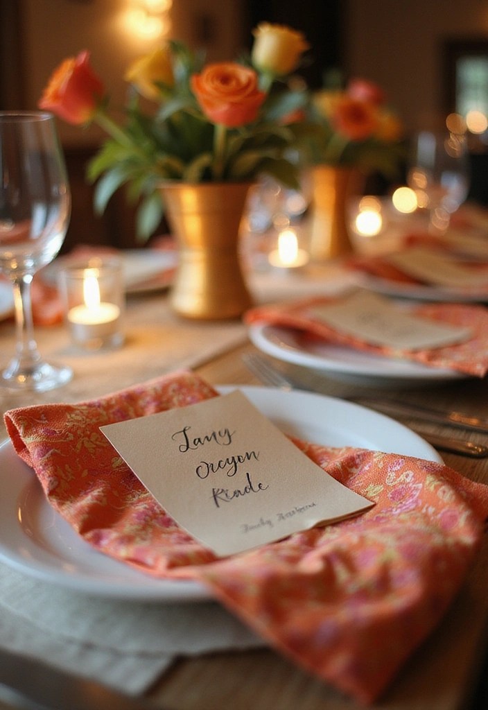 15 Must-Have Classic Party Pieces for Effortless Home Entertaining! - 10. Personalized Place Cards