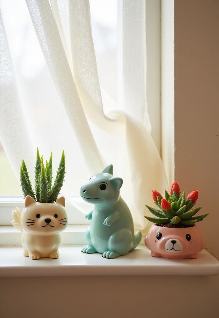 15 Quirky Unique Home Decor Items That Will Make You Smile (#8 Is a Must-Have!) - 1. Funny Animal Planters