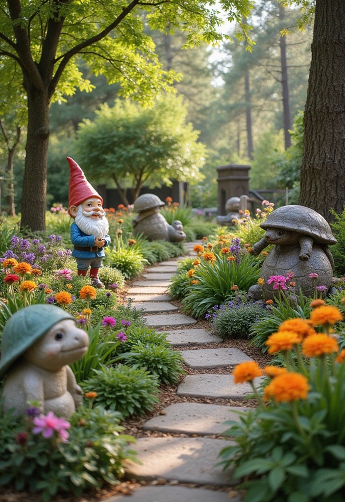 15 Quirky Unique Home Decor Items That Will Make You Smile (#8 Is a Must-Have!) - 10. Playful Garden Statues