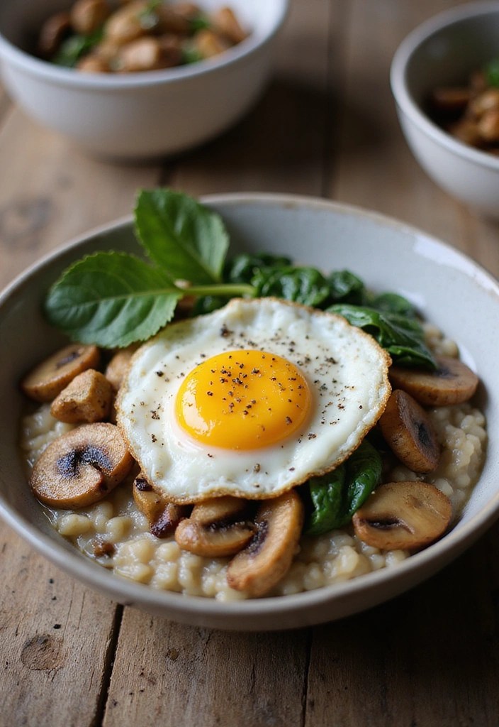 15 Uplifting Meals to Change Your Mood (And #8 Is a Game Changer!) - 10. Savory Oatmeal Bowl