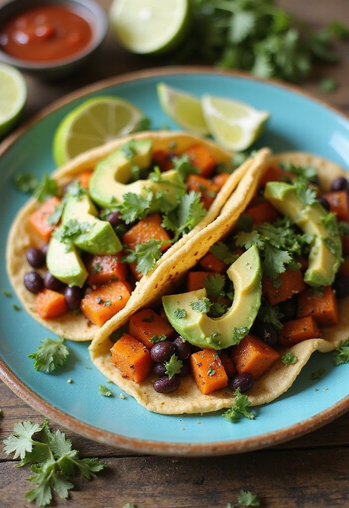 15 Uplifting Meals to Change Your Mood (And #8 Is a Game Changer!) - 6. Sweet Potato and Black Bean Tacos
