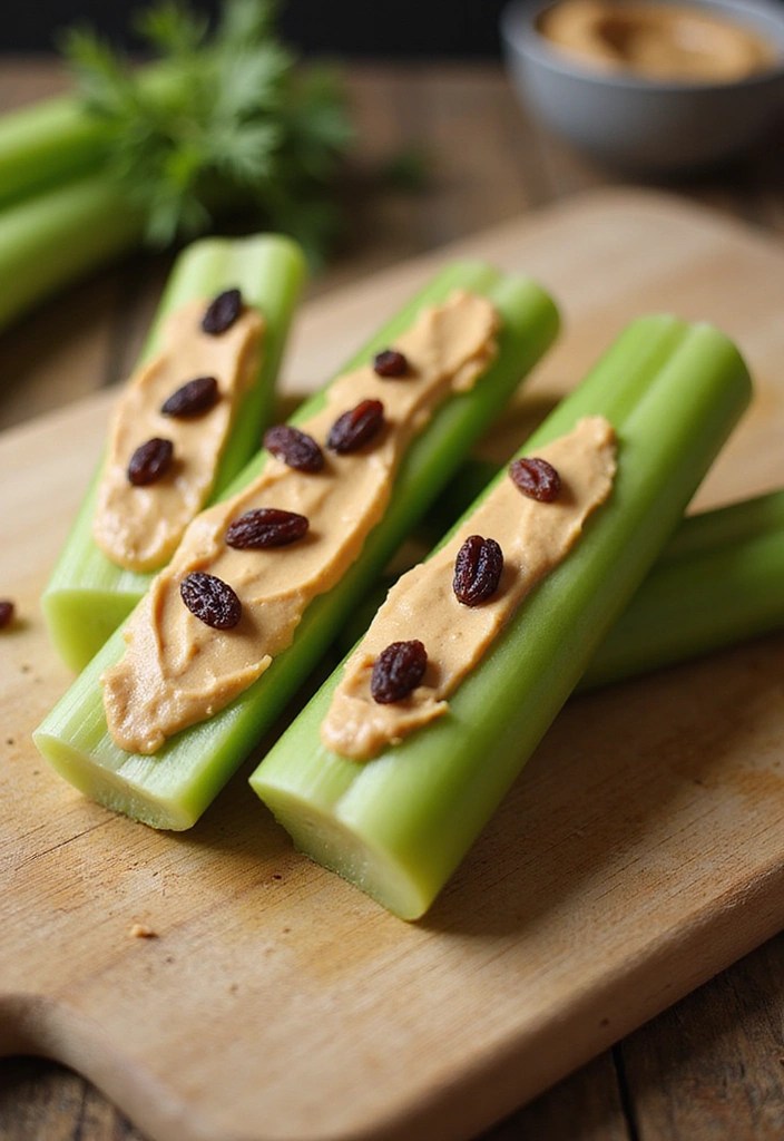 16 Quick Weight Loss Snacks That Are Both Tasty and Simple to Make (#7 Will Surprise You!) - 2. Celery Sticks with Peanut Butter