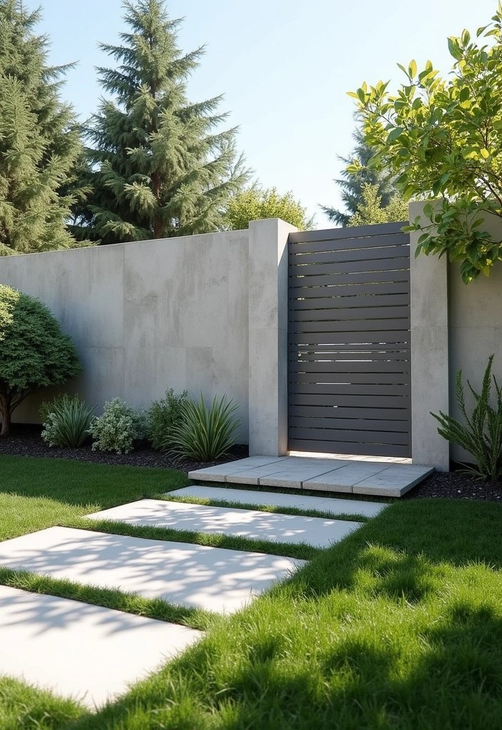 20 Creative Privacy Fence Designs That Blend Style and Security—You Won't Believe #9! - 18. Poured Concrete Fencing