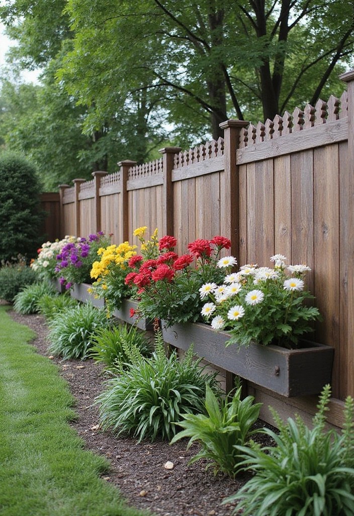 20 Creative Privacy Fence Designs That Blend Style and Security—You Won't Believe #9! - 19. Privacy Fence with Integrated Planters
