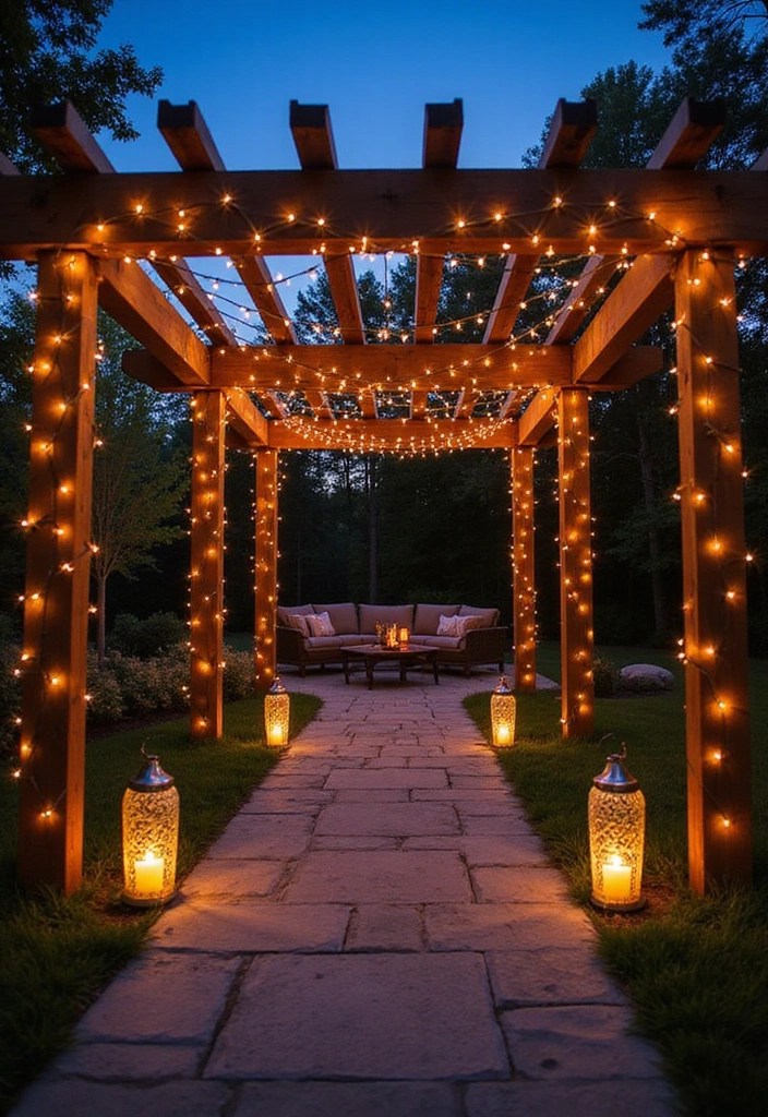 22 Backyard Decoration Ideas That’ll Make You Want to Live Outside Year-Round! - 4. Stylish Outdoor Lighting