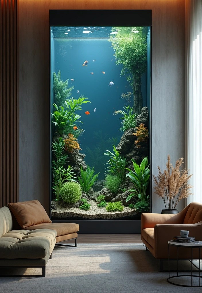 8 Space-Saving Small Aquarium Ideas That Don’t Compromise on Style! - 5. Vertical Aquariums
