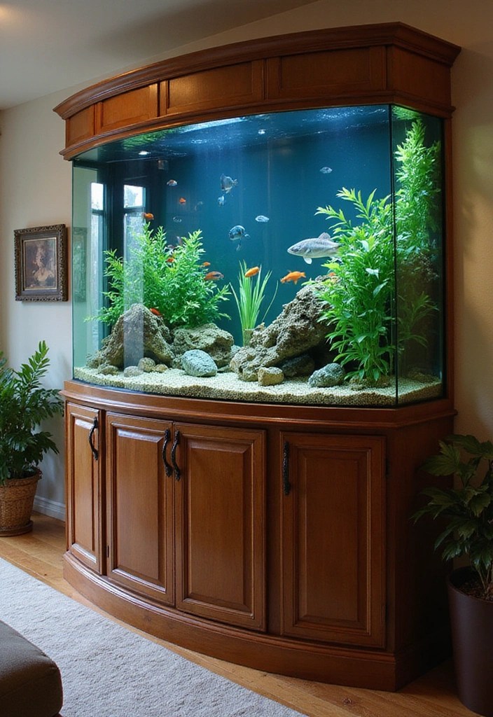 8 Space-Saving Small Aquarium Ideas That Don’t Compromise on Style! - 7. Bow Front Aquariums