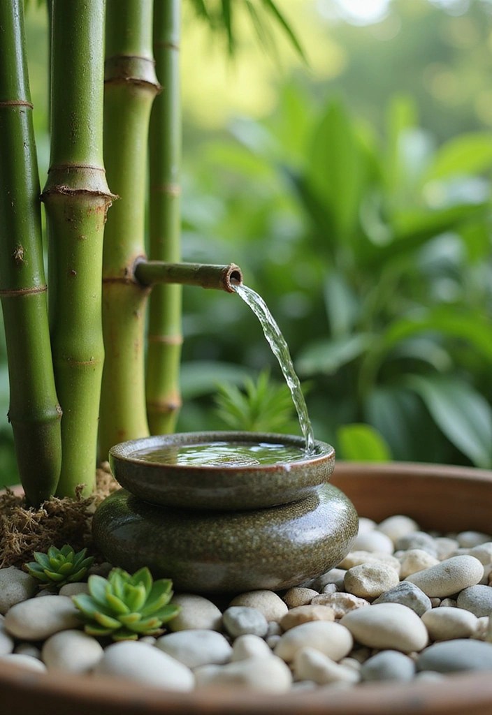Transform Your Zen Garden with 9 DIY Water Fountains for Ultimate Stress Relief! - 1. The Simple Bamboo Fountain