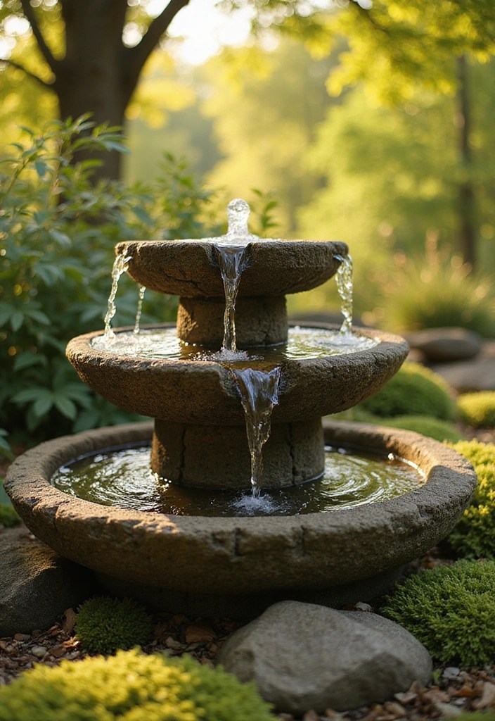 Transform Your Zen Garden with 9 DIY Water Fountains for Ultimate Stress Relief! - 2. The Tranquil Stone Fountain
