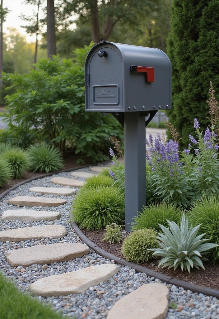 Unlock Your Home's Potential with These 11 Creative Mailbox Landscaping Ideas! - 3. Rock Solid: Stone Landscaping