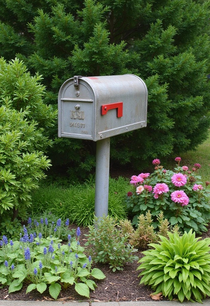 Unlock Your Home's Potential with These 11 Creative Mailbox Landscaping Ideas! - 5. Greenery Galore: Lush Plants & Shrubs