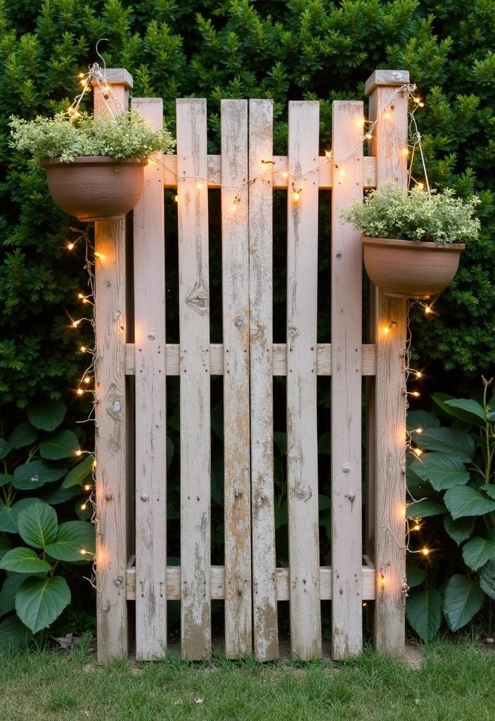 10 Easy DIY Privacy Screen Projects That Will Instantly Upgrade Your Outdoor Area! - 3. Rustic Wooden Pallet Screens