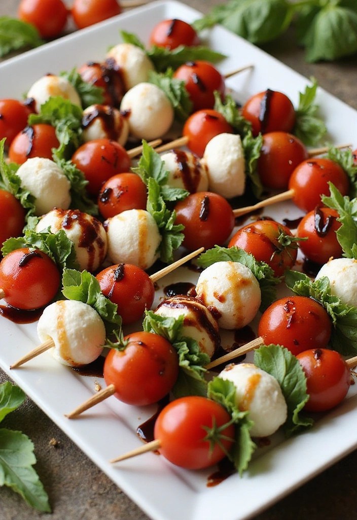 10 Mouthwatering Blackstone Meals You Can Make in Under 30 Minutes! - 10. Caprese Skewers