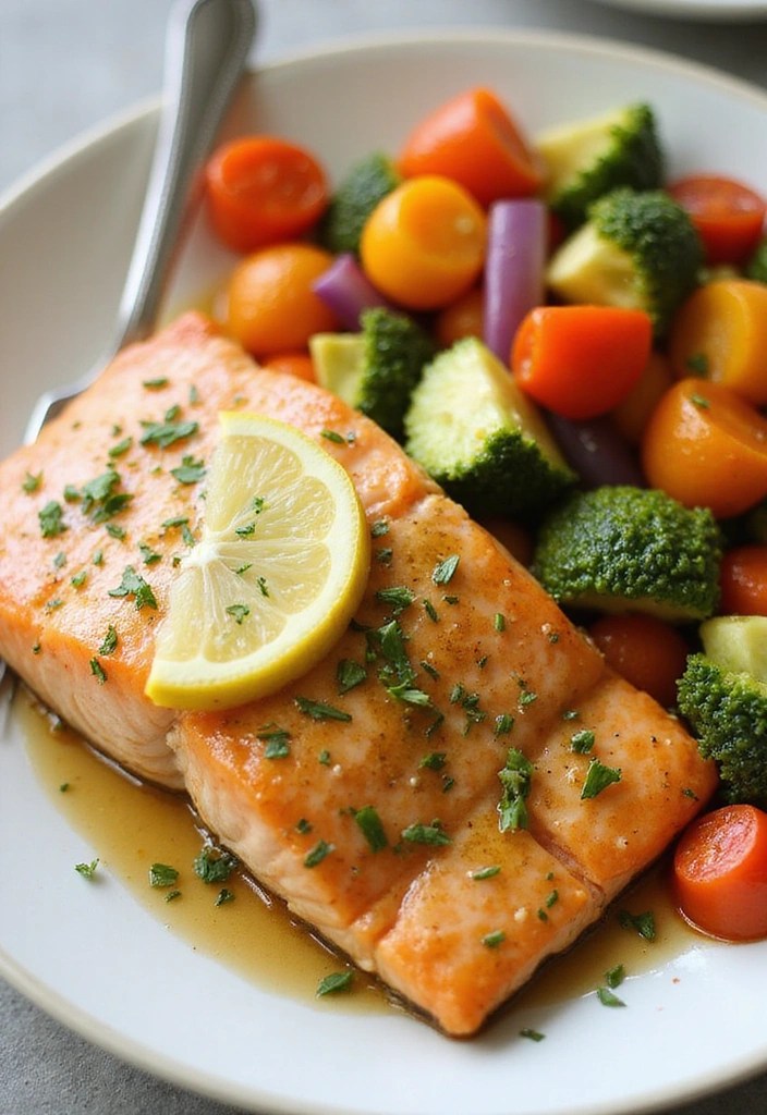 10 Mouthwatering Blackstone Meals You Can Make in Under 30 Minutes! - 9. Honey Mustard Glazed Salmon