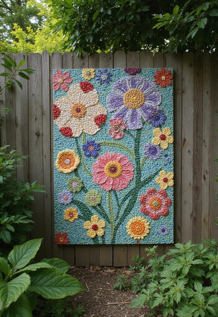 10 Stunning Mosaic Garden Ideas That Will Transform Your Outdoor Space! - 4. Mosaic Wall Art