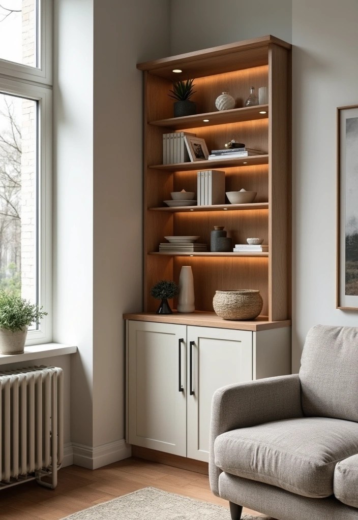 12 Space-Saving Minimalist Cabinets for Small Homes (You’ll Love #3!) - 3. Chic Corner Cabinets