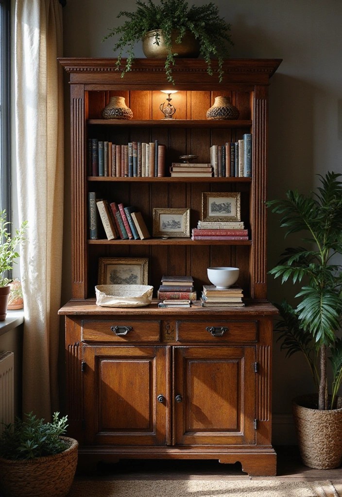 12 Space-Saving Minimalist Cabinets for Small Homes (You’ll Love #3!) - 5. Vintage-Style Charm