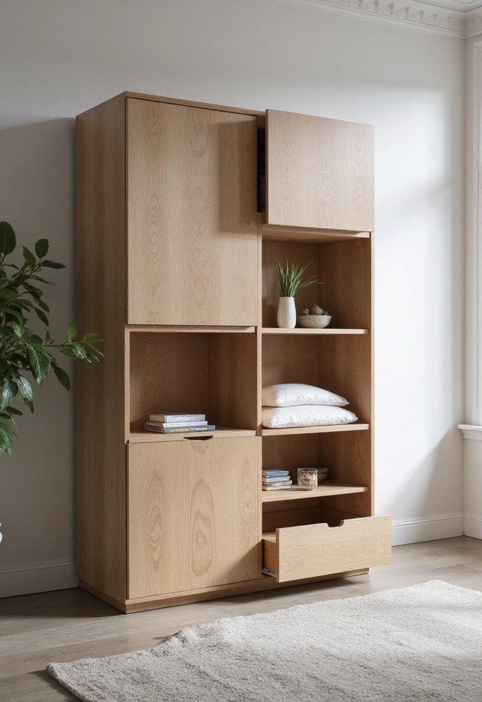 12 Space-Saving Minimalist Cabinets for Small Homes (You’ll Love #3!) - 8. Hidden Storage Solutions