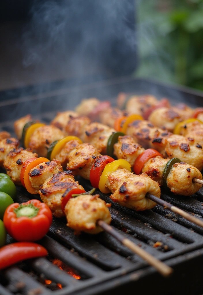 13 Grilled Camping Recipes That Will Impress Even the Pickiest Eaters! - 1. Grilled Marinated Chicken Skewers