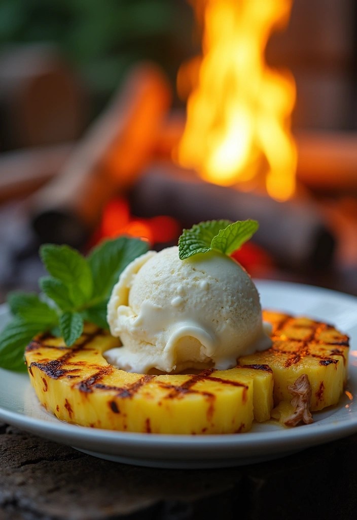13 Grilled Camping Recipes That Will Impress Even the Pickiest Eaters! - 8. Grilled Pineapple Dessert