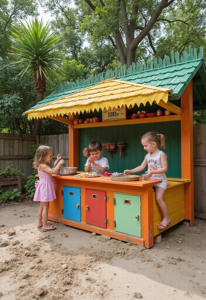 15 Creative Mud Kitchen Designs That'll Inspire Outdoor Play Like Never Before! - 6. Adventure Island Kitchen
