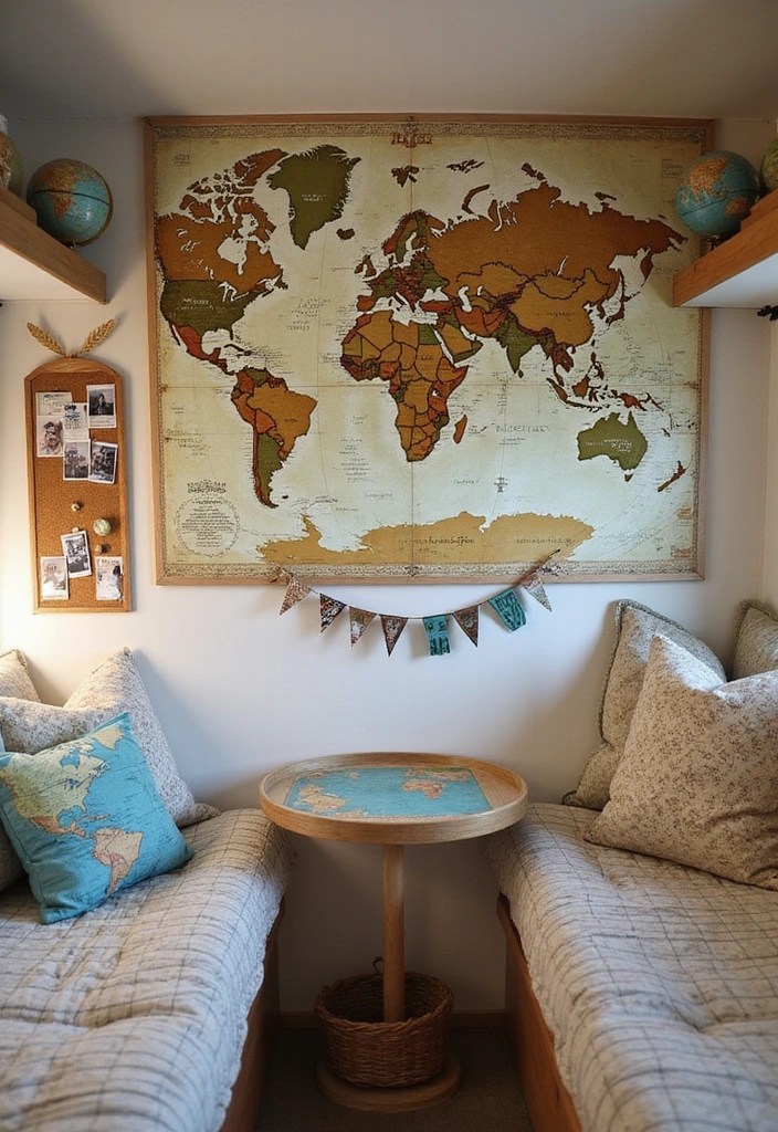 16 DIY Camper Decor Ideas to Personalize Your Tiny Home on Wheels! - 11. Travel-Inspired Decor