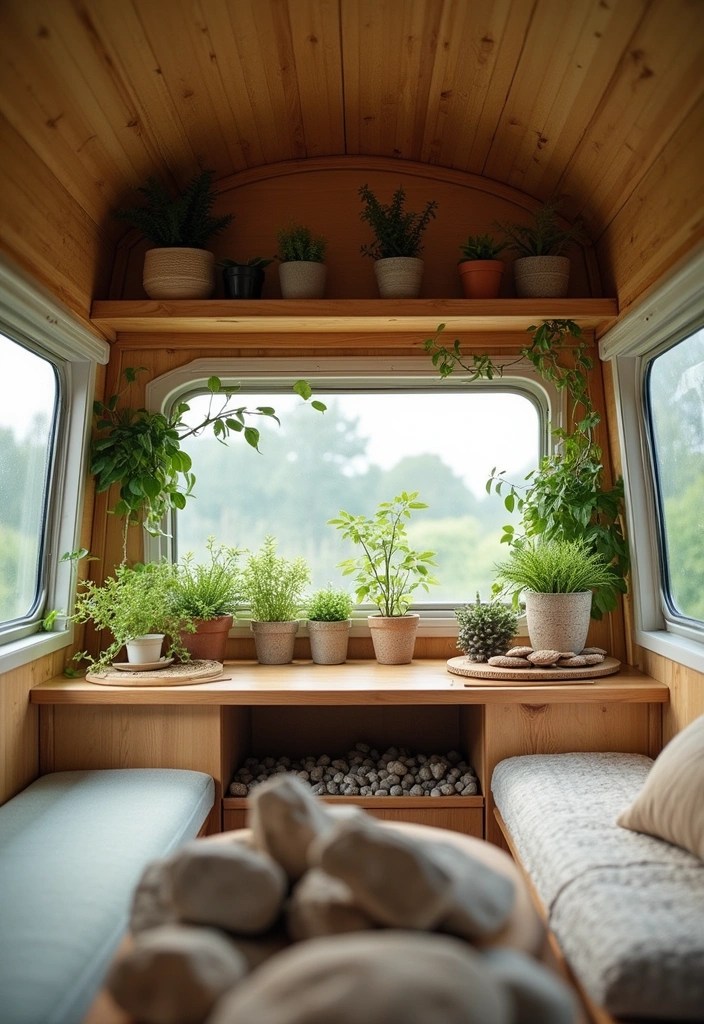 16 DIY Camper Decor Ideas to Personalize Your Tiny Home on Wheels! - 3. Nature-Inspired Decor