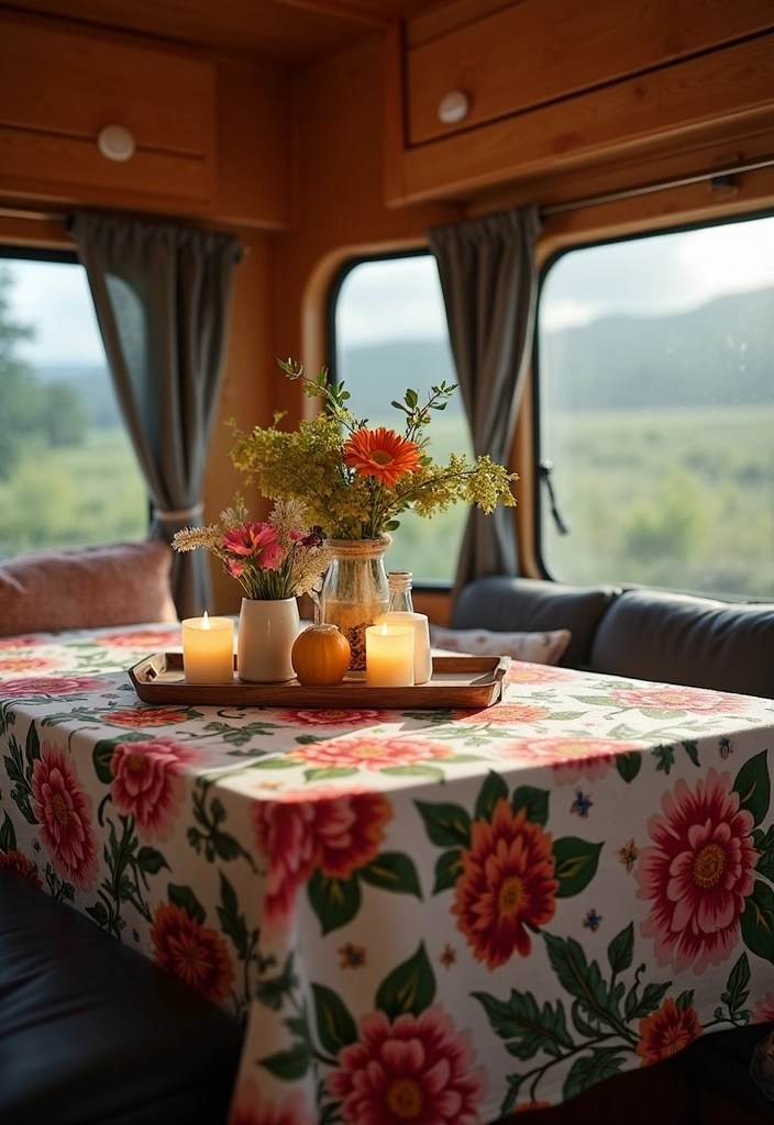 16 DIY Camper Decor Ideas to Personalize Your Tiny Home on Wheels! - 8. Unique Table Decor