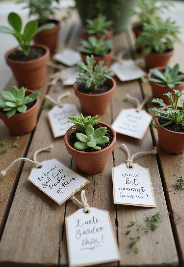 16 Magical Spring Garden Party Ideas to Create the Perfect Atmosphere! - 12. Nature-Inspired Favors