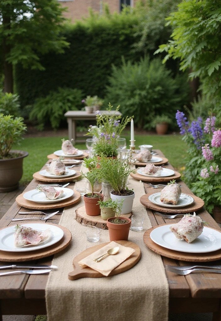16 Magical Spring Garden Party Ideas to Create the Perfect Atmosphere! - 4. Rustic Table Settings