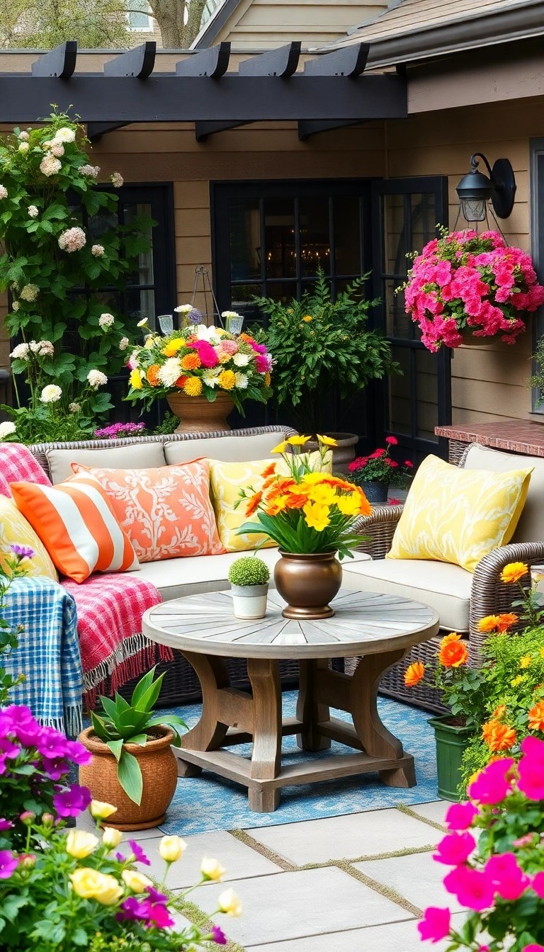 18 Genius Outdoor Living Spaces That Seamlessly Connect to Your Home (Don't Miss #12!) - 16. Seasonal Decor Showcase