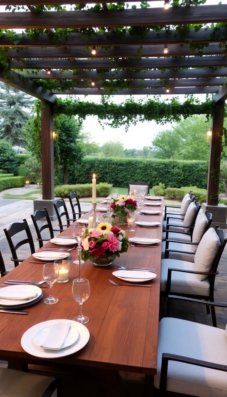 18 Genius Outdoor Living Spaces That Seamlessly Connect to Your Home (Don't Miss #12!) - 2. Elegant Outdoor Dining