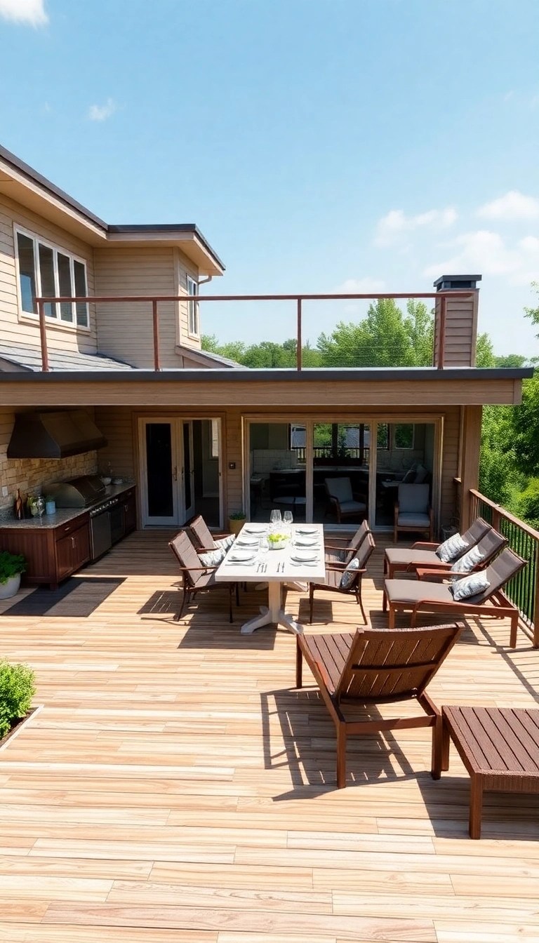 18 Genius Outdoor Living Spaces That Seamlessly Connect to Your Home (Don't Miss #12!) - 8. Multi-Functional Deck