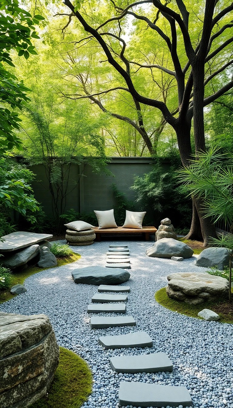 18 Genius Outdoor Living Spaces That Seamlessly Connect to Your Home (Don't Miss #12!) - 9. Zen Garden Retreat