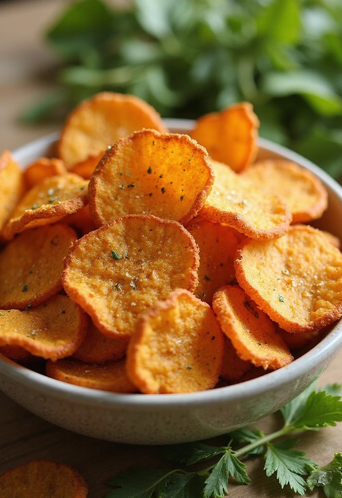 18 Last-Minute Quick Picnic Snacks You Can Whip Up in 10 Minutes or Less! - 13. Sweet Potato Chips