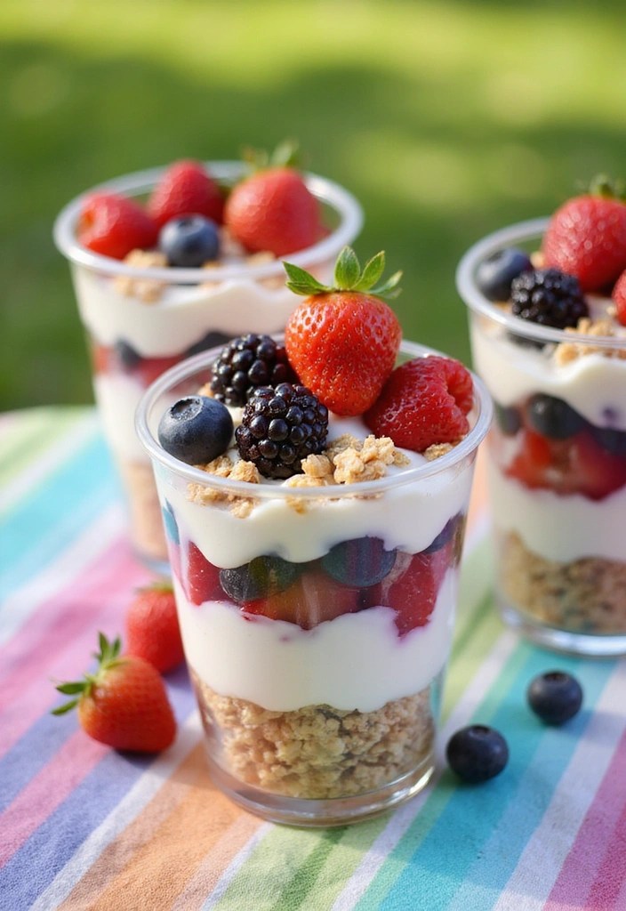 18 Last-Minute Quick Picnic Snacks You Can Whip Up in 10 Minutes or Less! - 9. Yogurt Parfaits