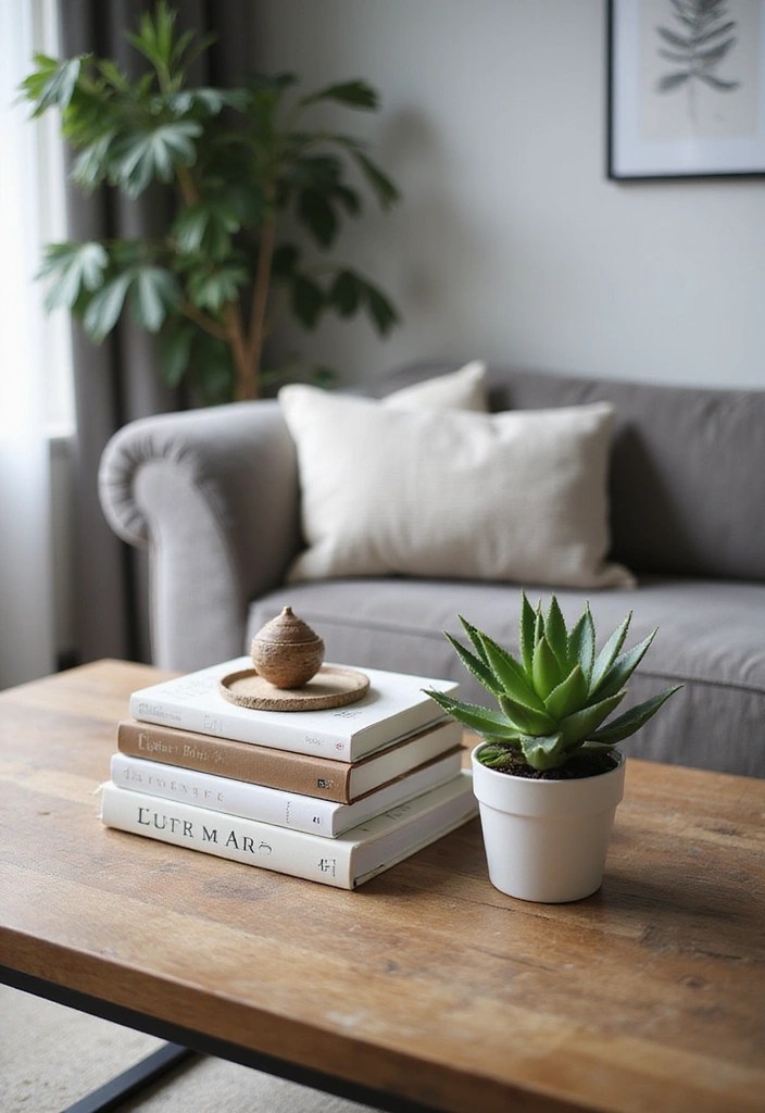 20 DIY Coffee Table Decorations That Look Luxurious on a Budget! - 1. Elegant Book Stacks