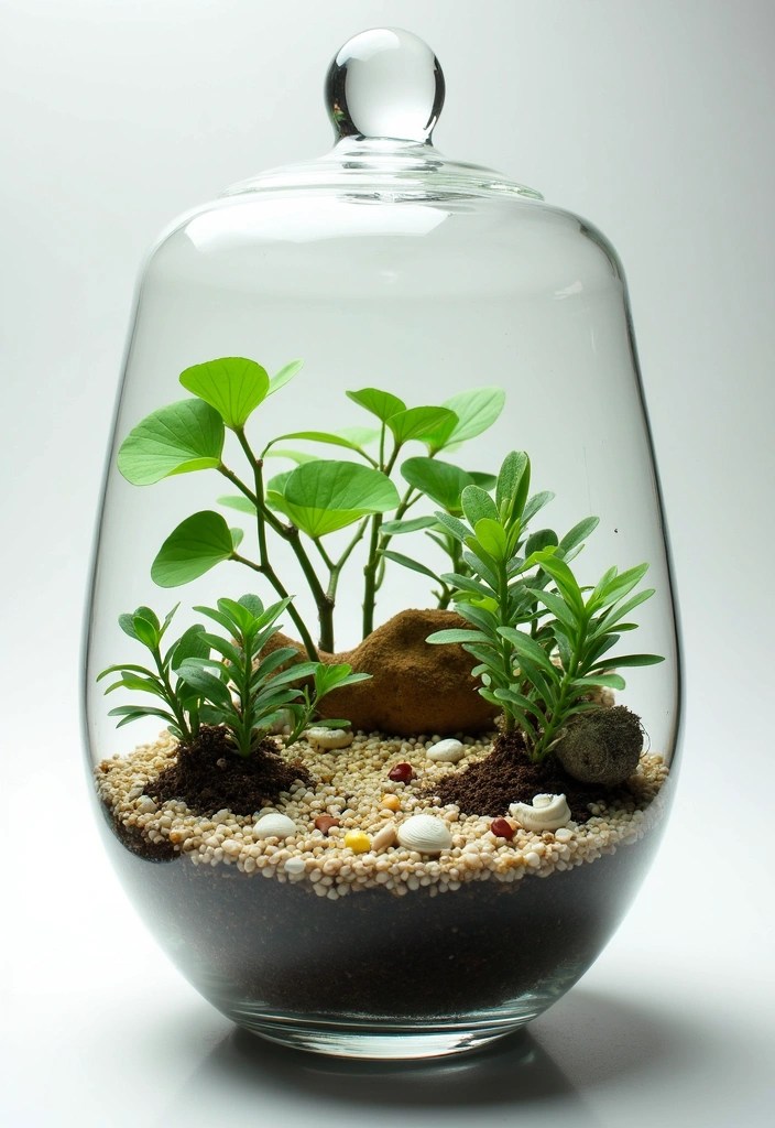 20 DIY Coffee Table Decorations That Look Luxurious on a Budget! - 2. DIY Terrarium