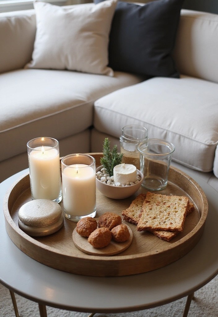 20 DIY Coffee Table Decorations That Look Luxurious on a Budget! - 5. Decorative Trays