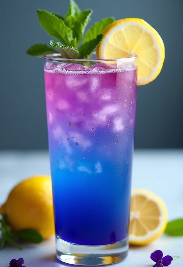 7 Enchanting Color-Changing Cocktails to Dazzle Your Friends at Your Next Gathering! - 1. Butterfly Pea Flower Lemonade