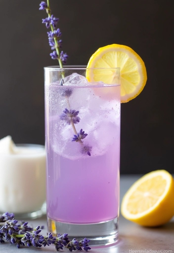 7 Enchanting Color-Changing Cocktails to Dazzle Your Friends at Your Next Gathering! - 3. Lavender Lemon Fizz