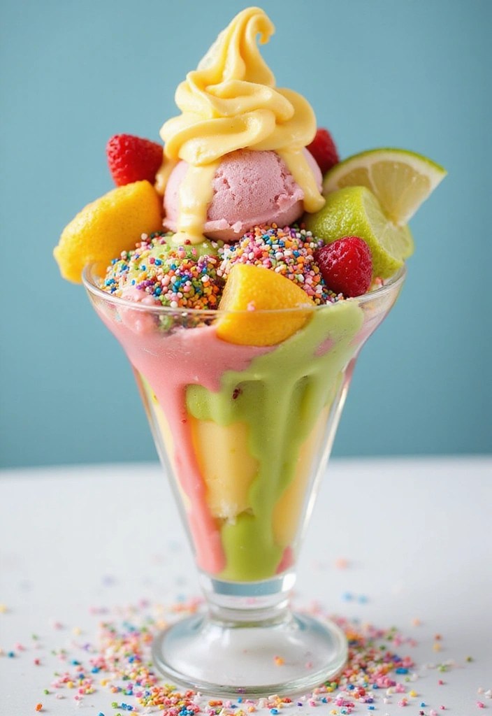 Color-Changing Recipes: Drinks and Desserts That Wow Your Guests! - 10. Color-Changing Ice Cream Sundae