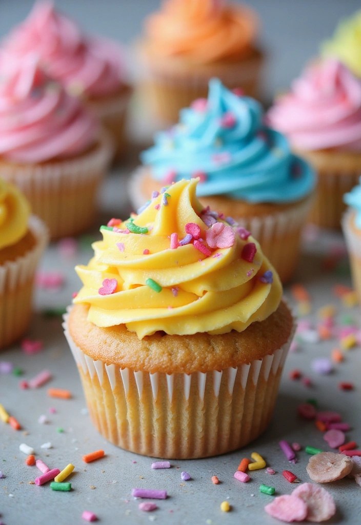 Color-Changing Recipes: Drinks and Desserts That Wow Your Guests! - 14. Color-Changing Frosting for Cupcakes