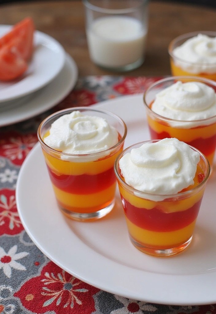 Color-Changing Recipes: Drinks and Desserts That Wow Your Guests! - 15. Colorful Layered Jello Cups