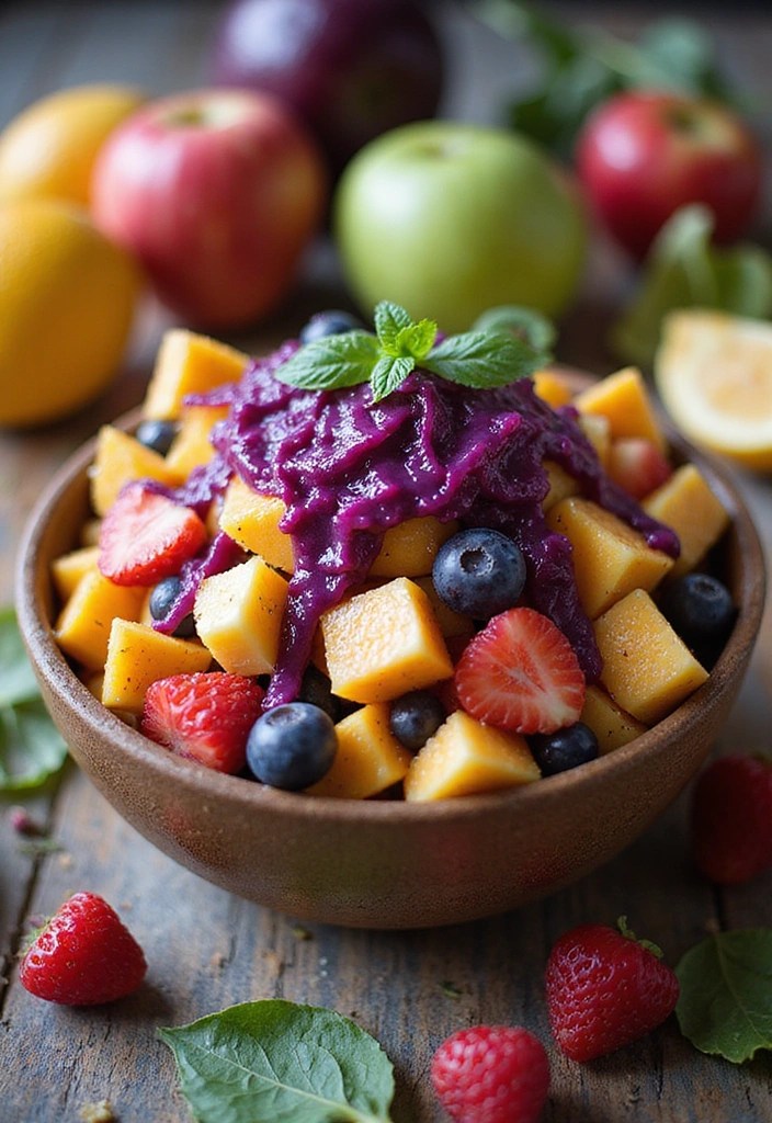 Color-Changing Recipes: Drinks and Desserts That Wow Your Guests! - 2. Rainbow Fruit Salad with Color-Changing Dressing