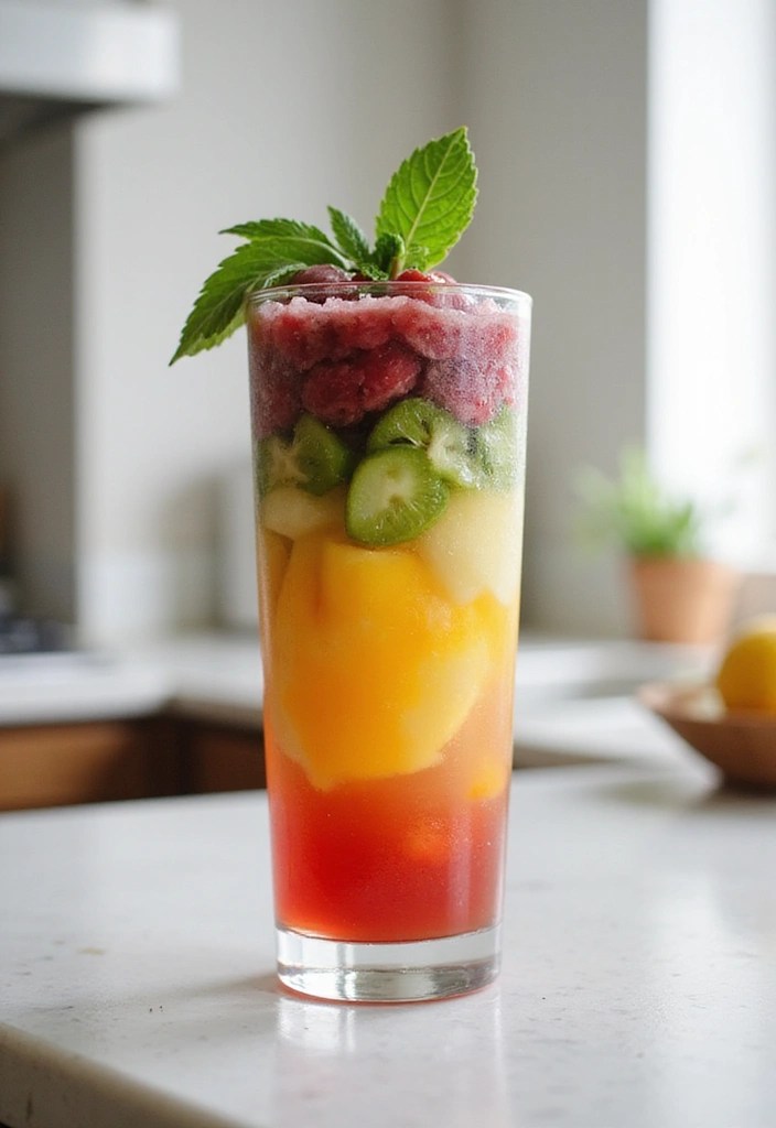 Color-Changing Recipes: Drinks and Desserts That Wow Your Guests! - 5. Layered Color-Changing Smoothie